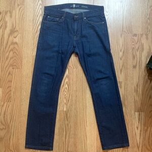 7 For All Mankind Men’s 32 Slimmy Dark Blue Jeans